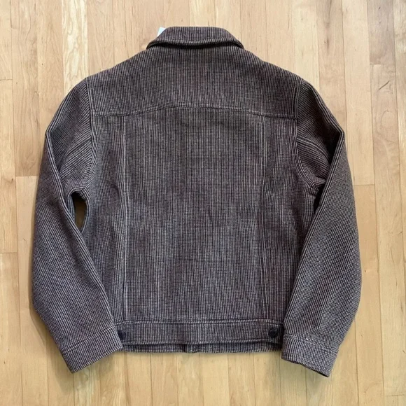 NEW Gap wool houndstooth trucker jacket Medium - Picture 16 of 16